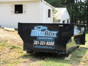 BlueBox Rental dumpster rental in Hagerstown, MD.