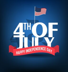 Happy independence Day from BlueBox dumpster rental company on Hagerstown, MD